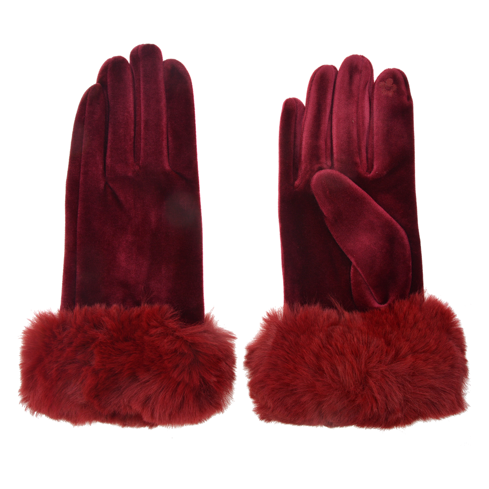 Handschoenen 8*24 cm bordeaux