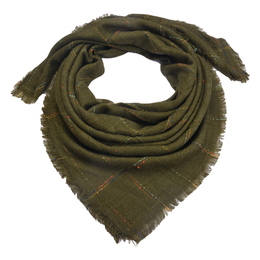 Sjaal 130*130 cm donkergroen
