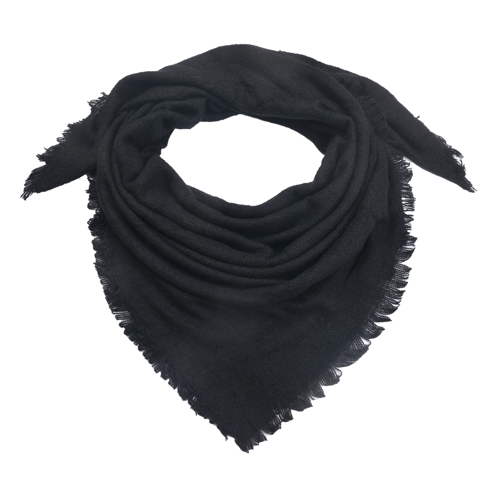 Sjaal 130*130 cm zwart