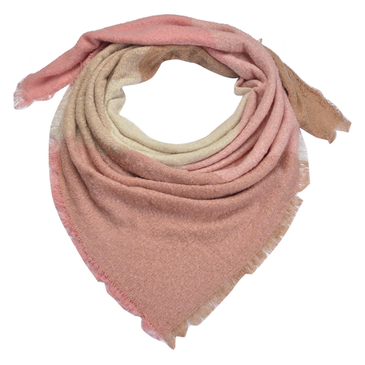 Sjaal 140*140 cm roze