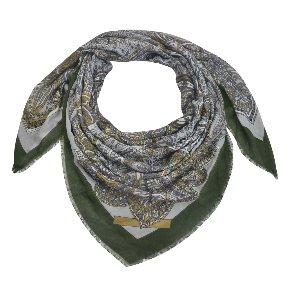 Sjaal 135*135 cm groen