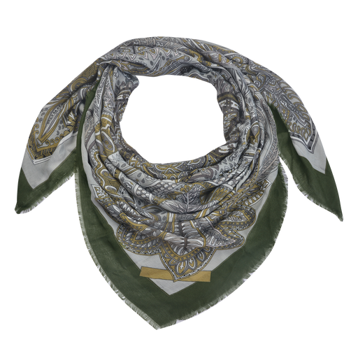 Sjaal 135*135 cm groen