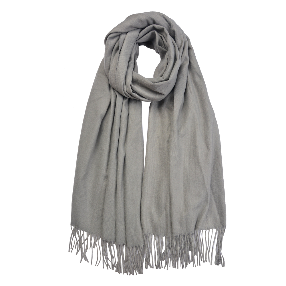 Sjaal 70*180 cm licht grijs