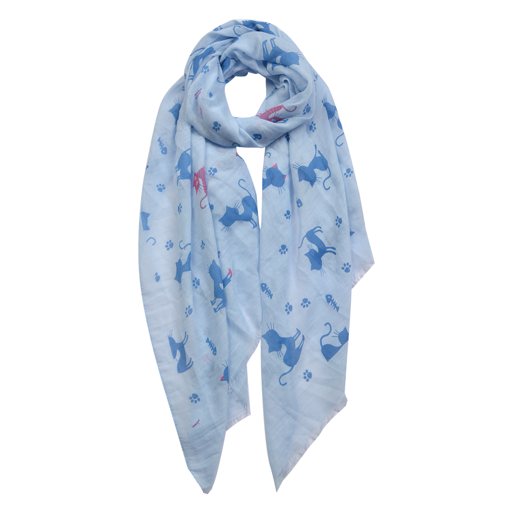 Sjaal 70*180 cm blauw