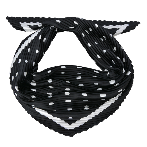 Sjaal 70*70 cm zwart/wit