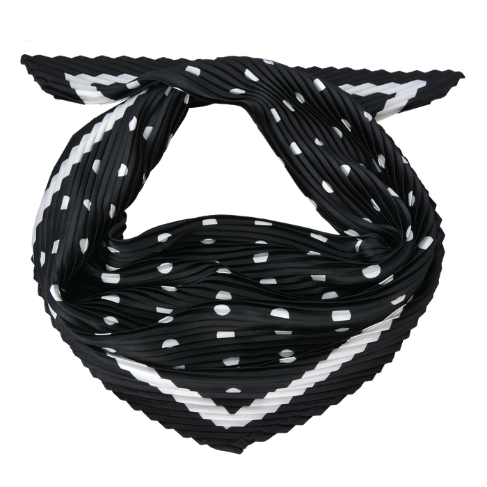 Sjaal 70*70 cm zwart/wit