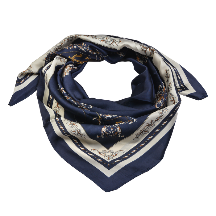 Sjaal 90*90 cm blauw