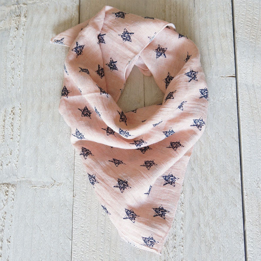 Baby sjaal 45*45 cm roze