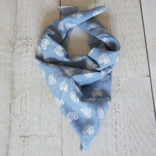 Baby sjaal 45*45 cm blauw