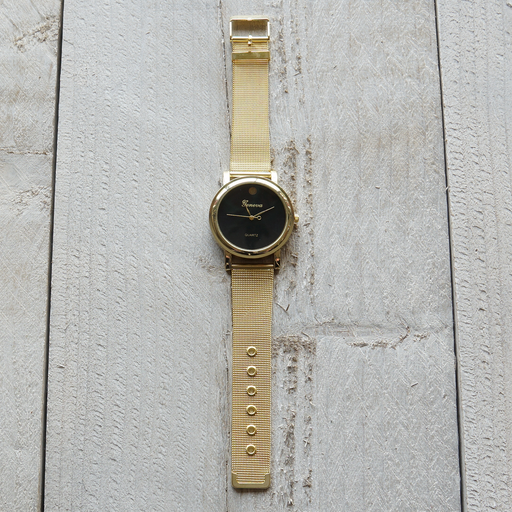 Horloge 23 cm goudkleurig
