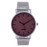 Horloge 22 cm bordeaux