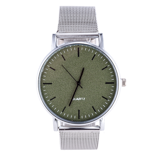 Horloge 22 cm groen