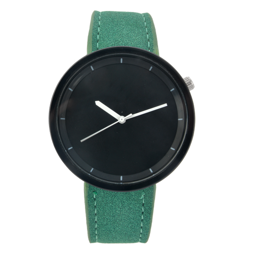 Horloge 22 cm groen