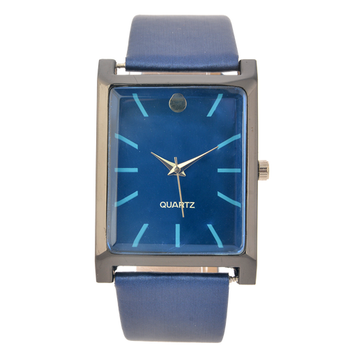 Horloge 22 cm blauw