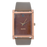 Horloge 22 cm bruin