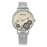 Horloge 22 cm zwart