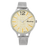 Horloge 22 cm geel