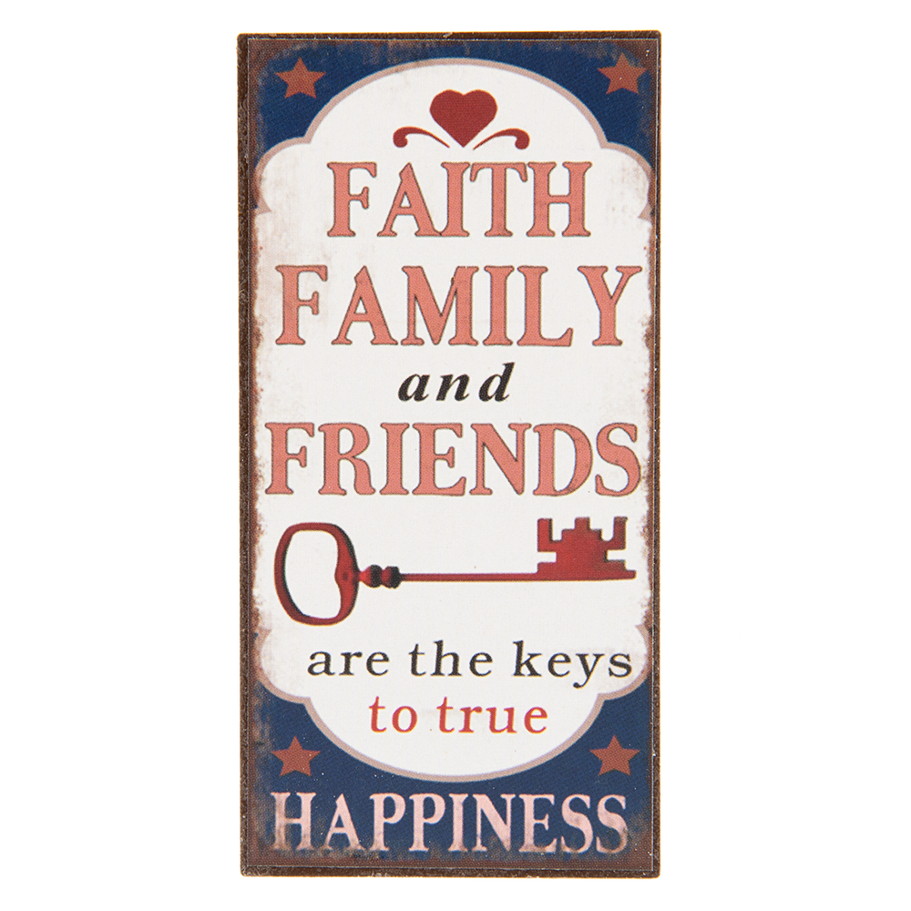 Koelkast Magneet "Faith, Family"