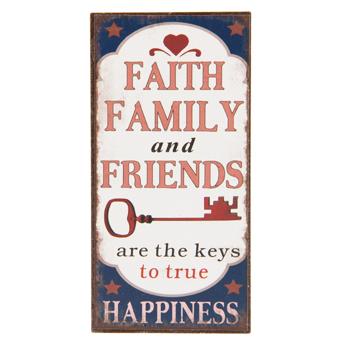 Koelkast Magneet "Faith, Family"