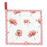 Pannenlap Poppy Flower met klaprozen 20 x 20 cm - wit/rood