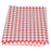 Plastic Tafelkleed Geruit 137x180 cm - rood