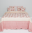 Classic English Rose Quilted Bedsprei 260 x 260 cm - roze/wit/rood
