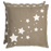 Kussenhoes Twinkle Twinkle Little Star 50 x 50 cm - naturel/wit