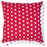 Kussenhoes A Very Merry Christmis rood met witte sterren 50 x 50 cm