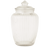 Glazen Voorraadpot Ovaal met Ribbels Ø 15 x 25 cm