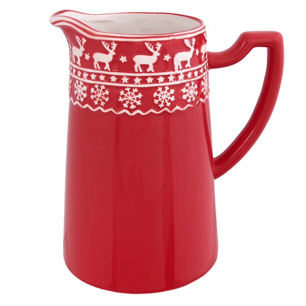 Kerstservies Cosy Winter Kan - rood/wit
