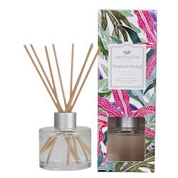 Greenleaf Geurstokjes | Reed Diffuser Tropical Orchid - orchidee ananas ylang-ylang musk