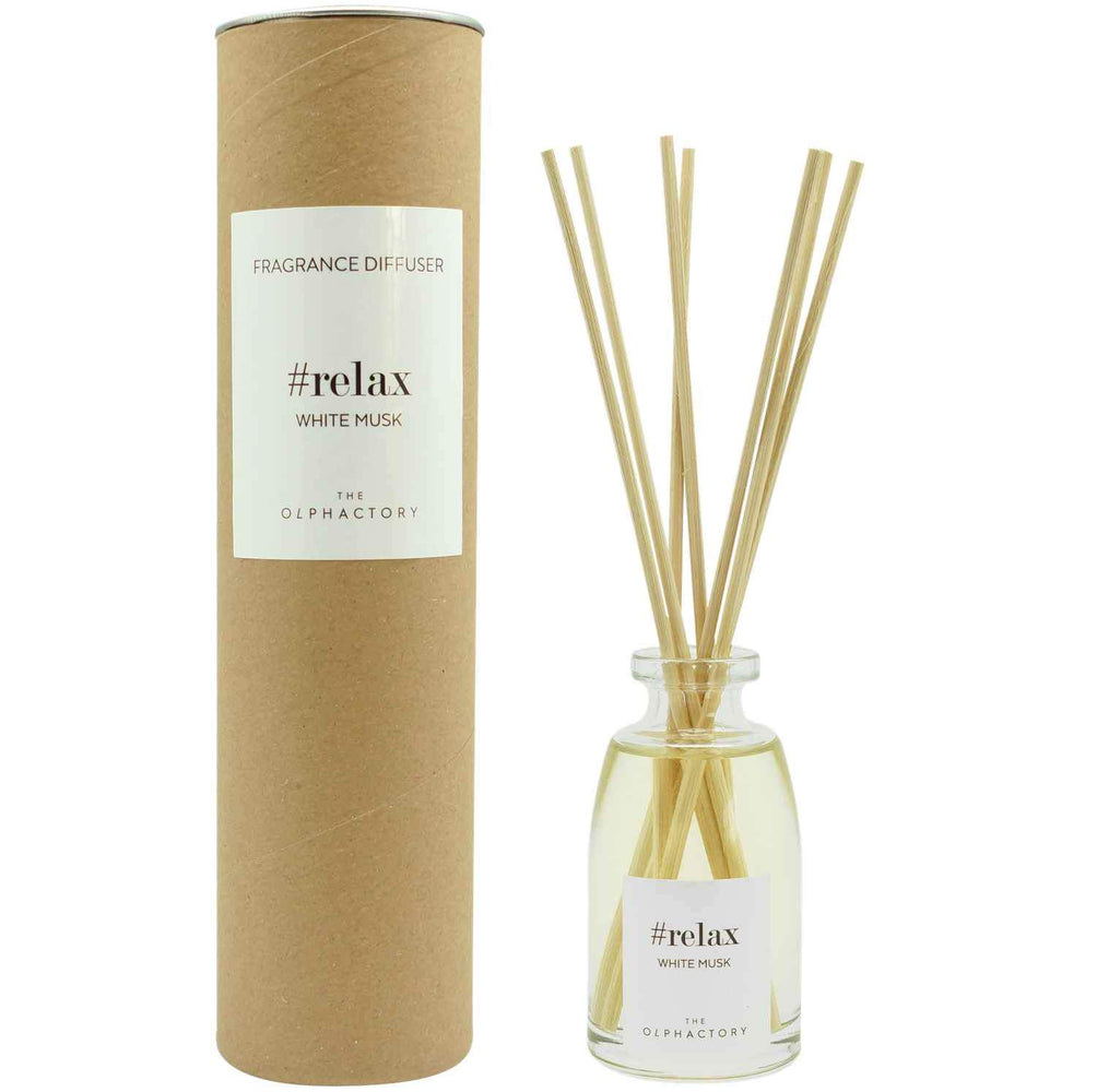 Luxe Geurstokjes | Reed Diffuser #relax - white musk iris roos bergamot lemon